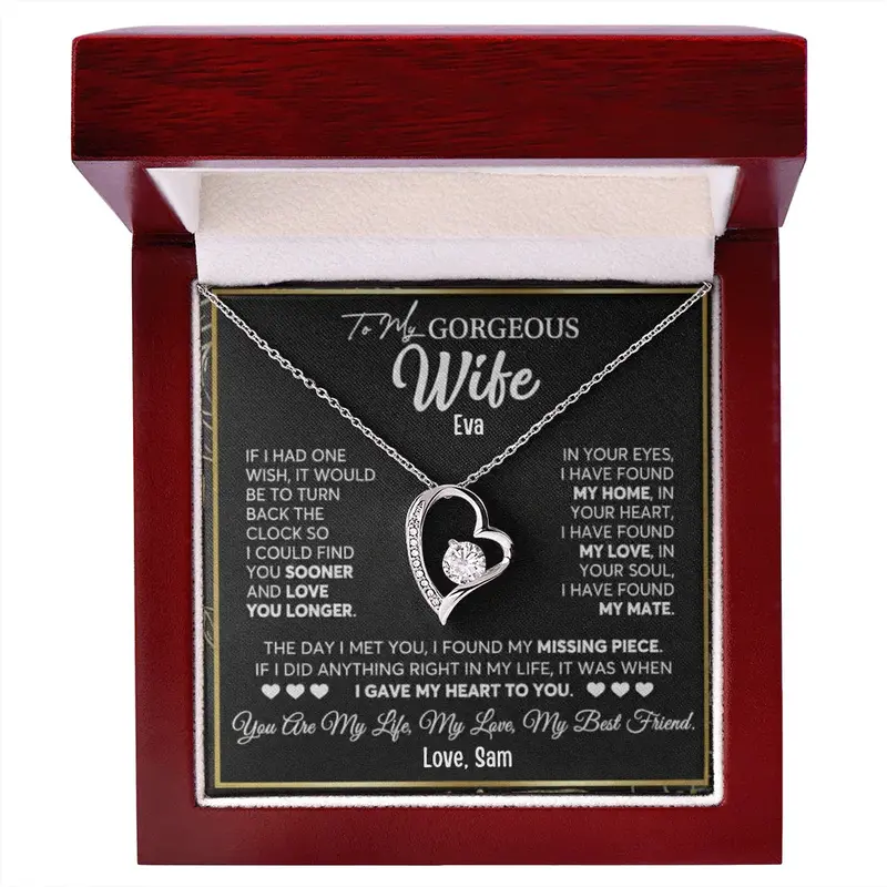 To My Gorgeous Wife — A Necklace She’Ll Treasure Forever 45