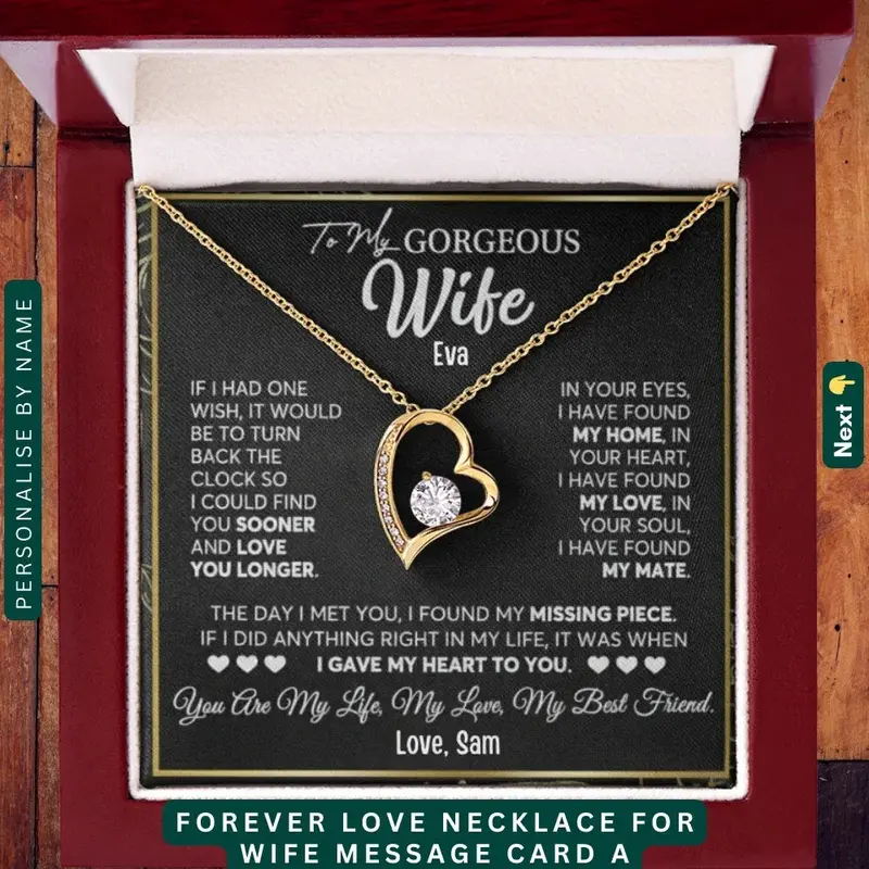 To My Gorgeous Wife — A Necklace She’Ll Treasure Forever 5