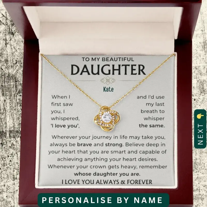 To My Loving Daughter — A Necklace She’Ll Treasure Forever 1