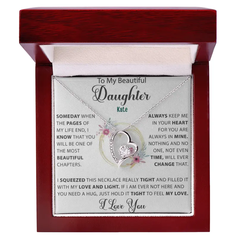 To My Loving Daughter — A Necklace She’Ll Treasure Forever 22
