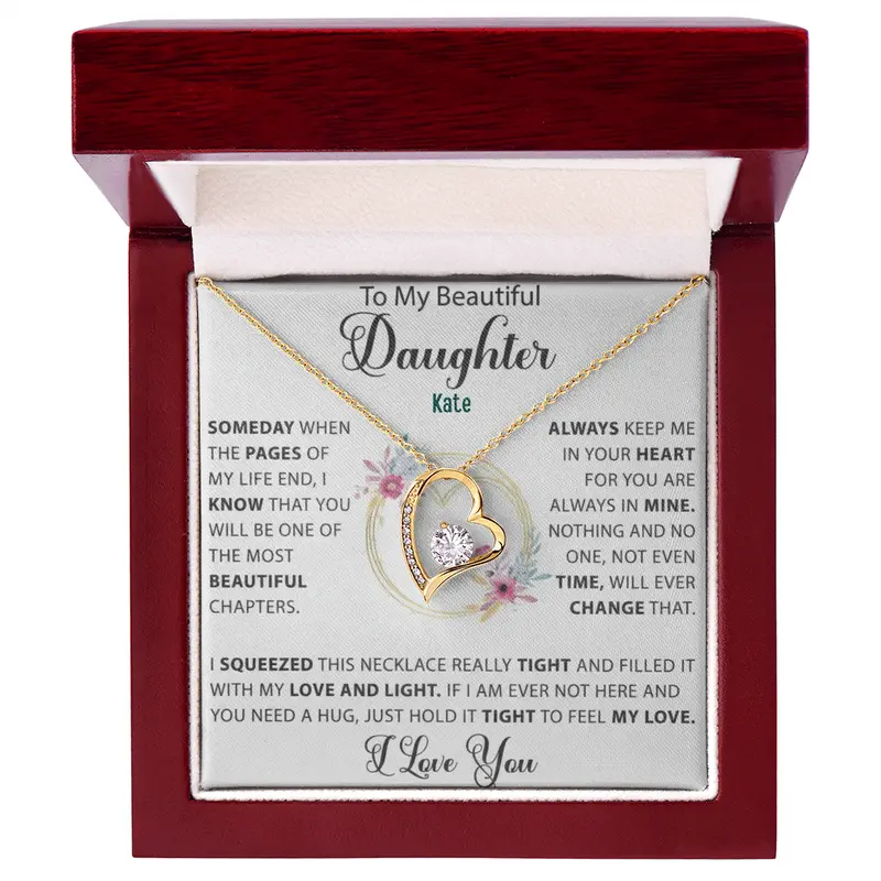 To My Loving Daughter — A Necklace She’Ll Treasure Forever 24