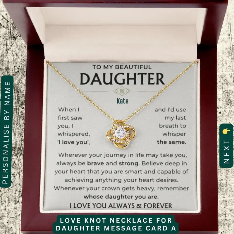 To My Loving Daughter — A Necklace She’Ll Treasure Forever 5
