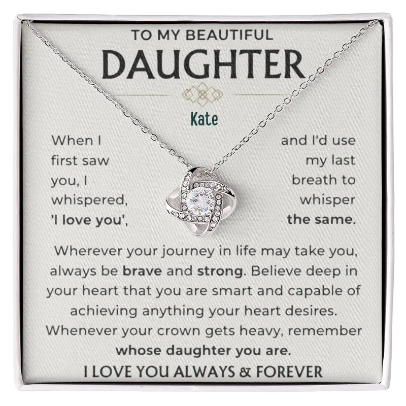 To My Loving Daughter — A Necklace She’Ll Treasure Forever 57