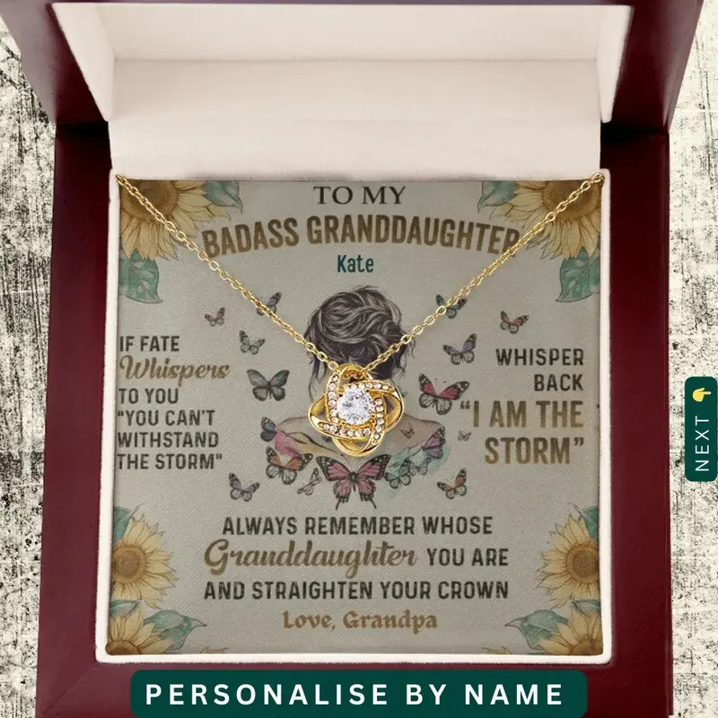 To My Loving Granddaughter  — A Necklace She’Ll Treasure Forever 1