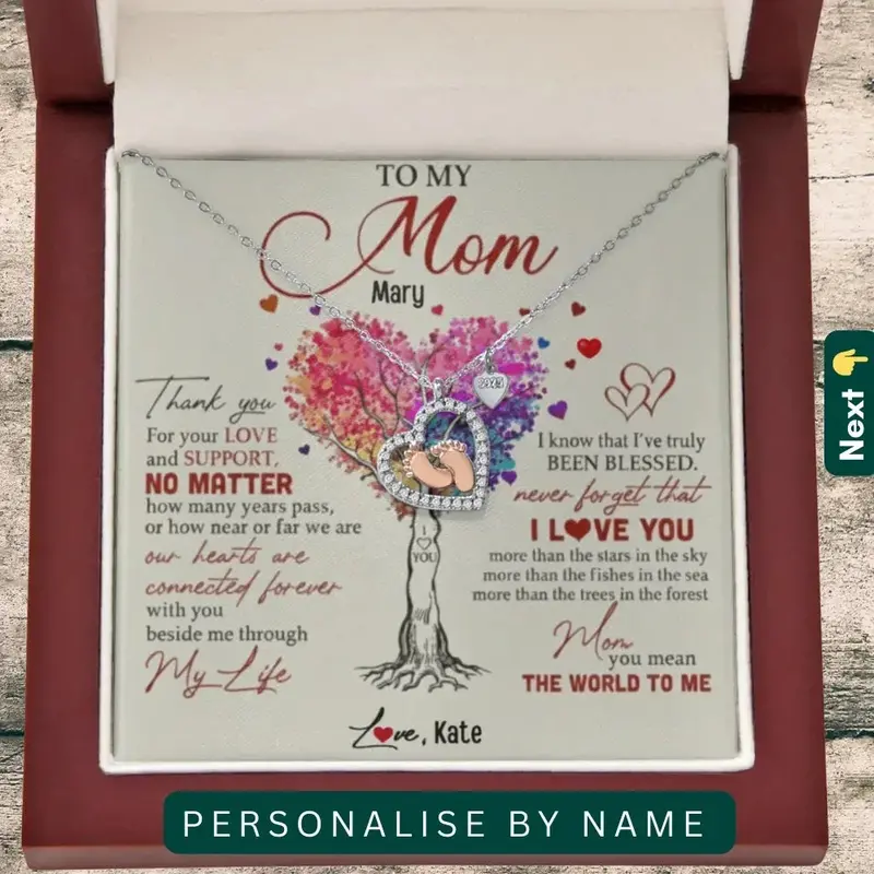 To My Loving Mom  — A Necklace She’Ll Treasure Forever 1