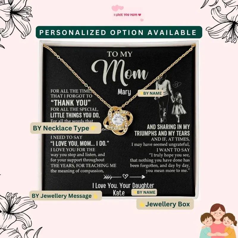 To My Loving Mom — A Necklace She’Ll Treasure Forever 2