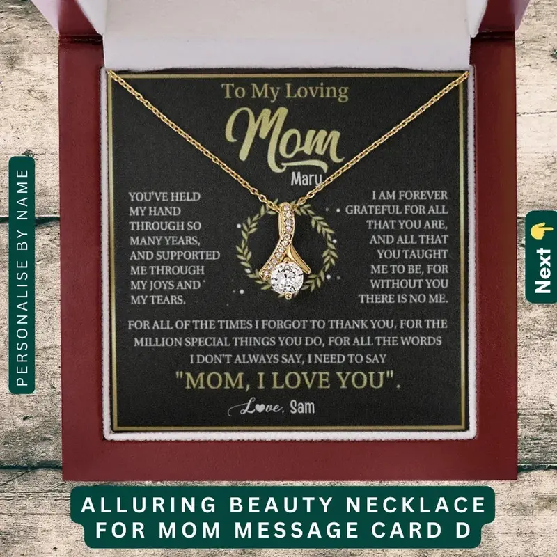 To My Loving Mom — A Necklace She’Ll Treasure Forever 7