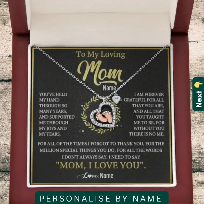 To My Loving Mom — A Necklace That Says Everything My Heart Feels 1