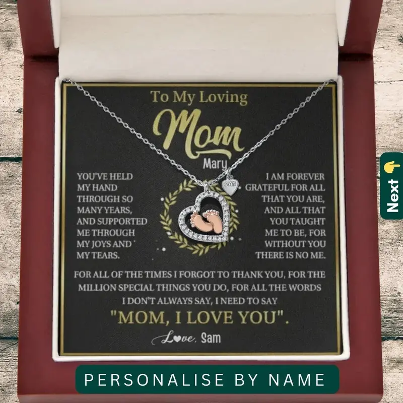 To My Protective Mom  — A Necklace She’Ll Treasure Forever. 1