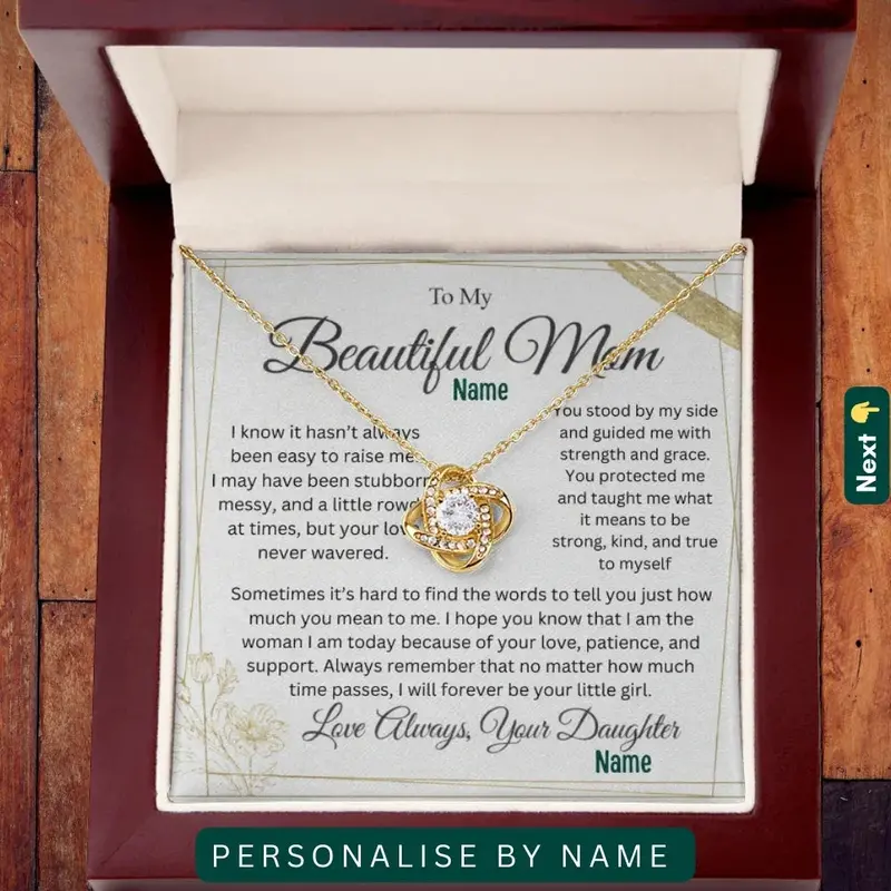 To My Supportive Mom — A Necklace That Says Everything My Heart Feels 1