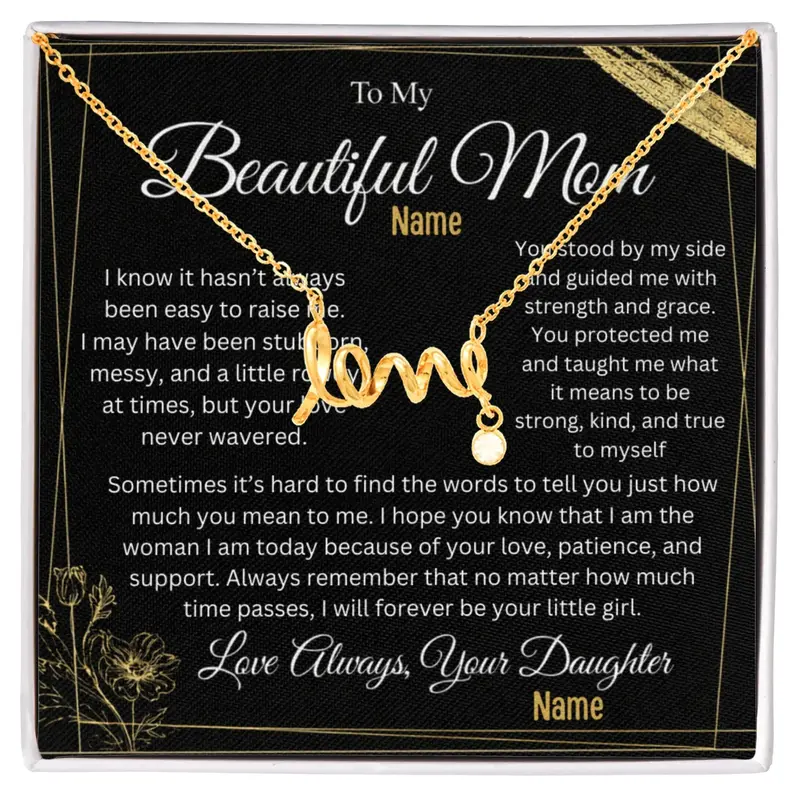 To My Supportive Mom — A Necklace That Says Everything My Heart Feels 17