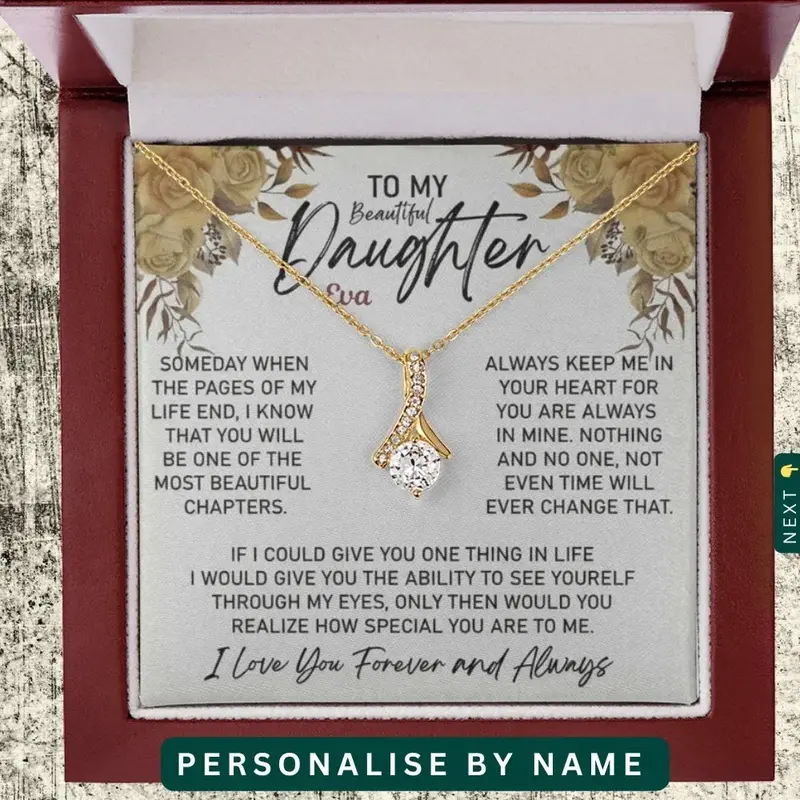 To My Sweet Daughter — A Necklace She’Ll Treasure Forever. 1