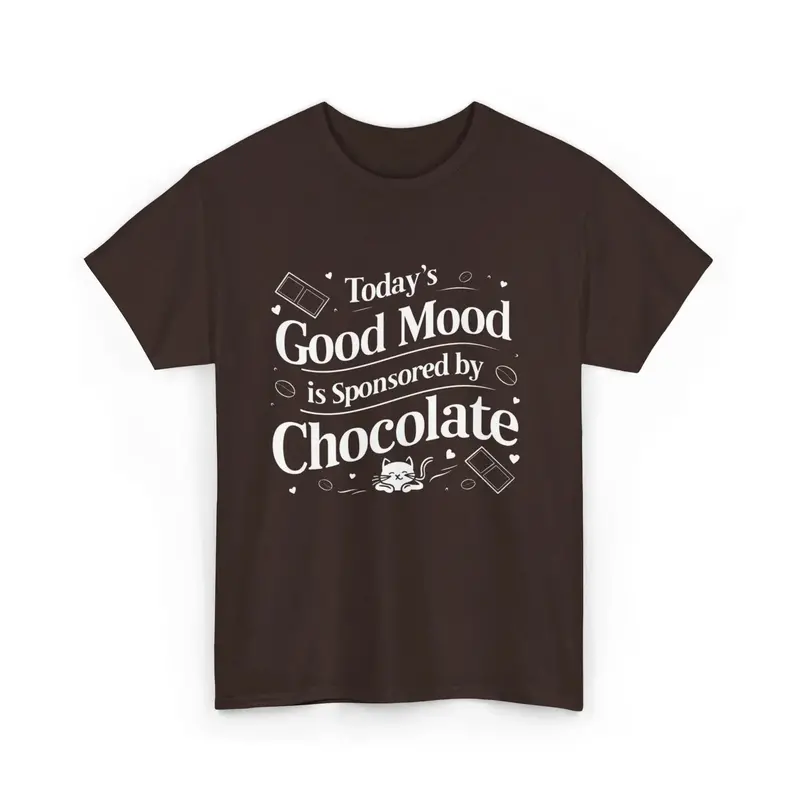 Today Good Mood Sponsored By Chocolate Cotton T-Shirt 2