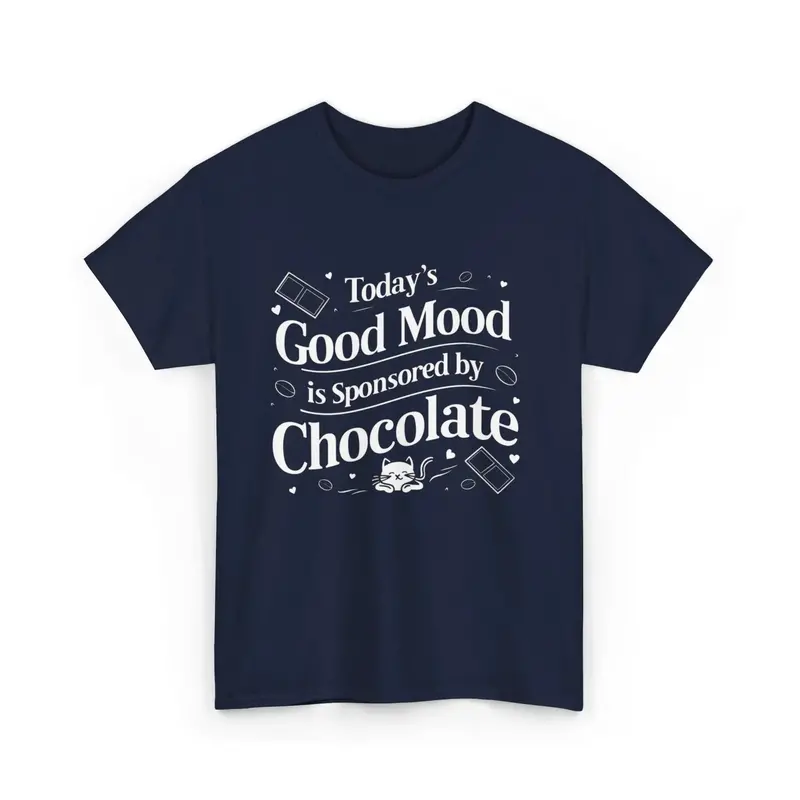 Today Good Mood Sponsored By Chocolate Cotton T-Shirt 3