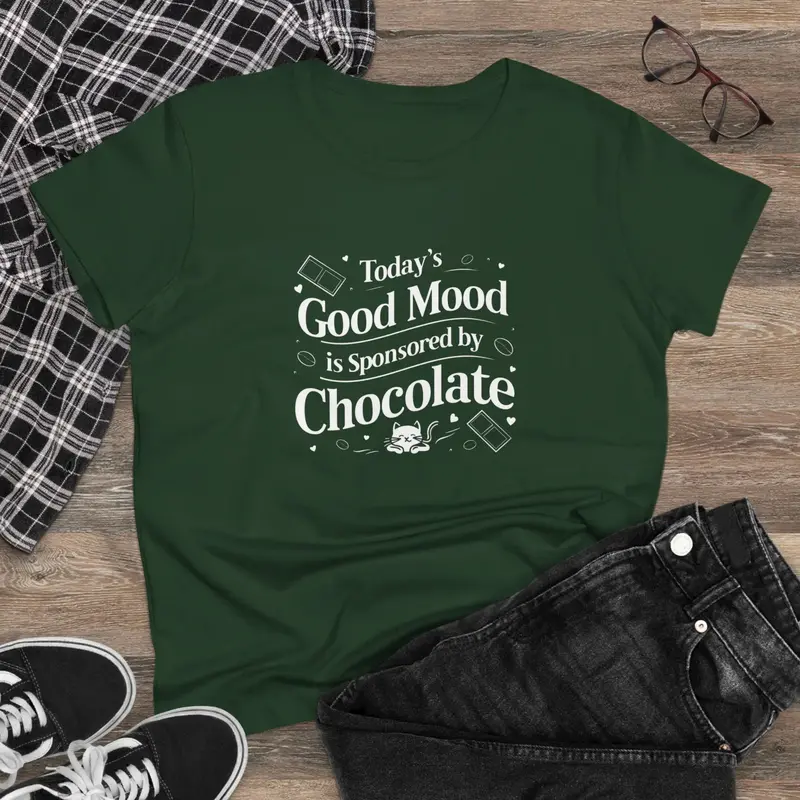 Today's Good Mood Chocolate Lovers Women T-Shirt 7