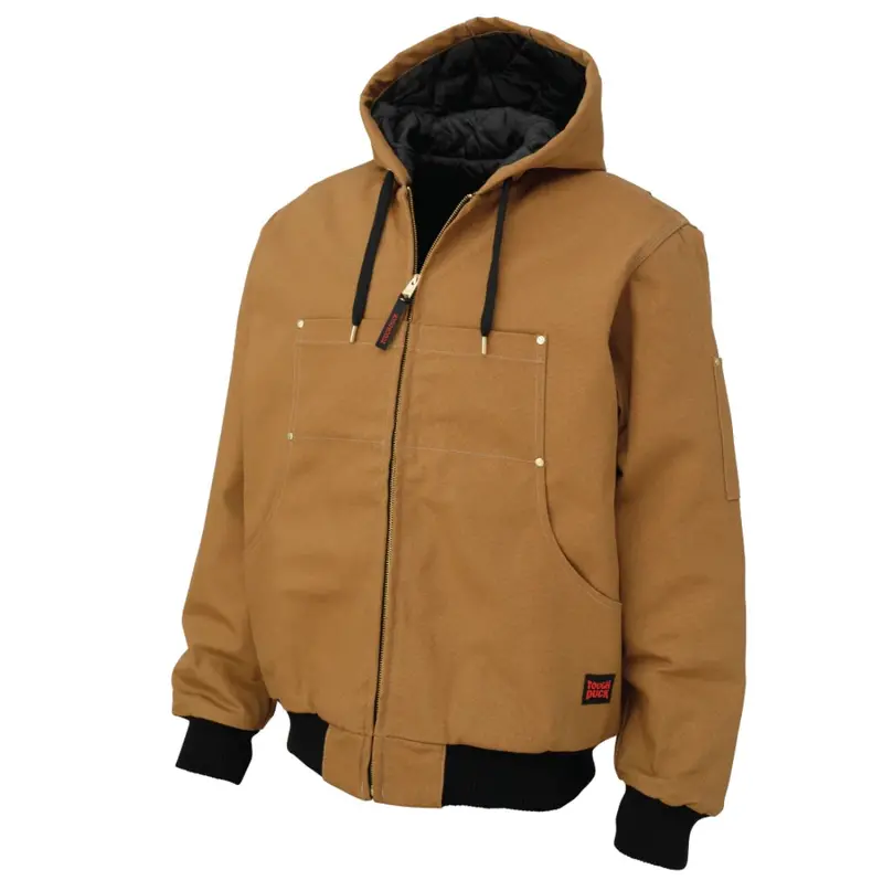 Tough Duck Men's Classic Duck Work Bomber Jacket Wj30 - Brown 1