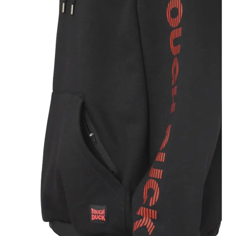 Tough Duck Men's Pullover Graphic Hoodie Wj40 - Black 3