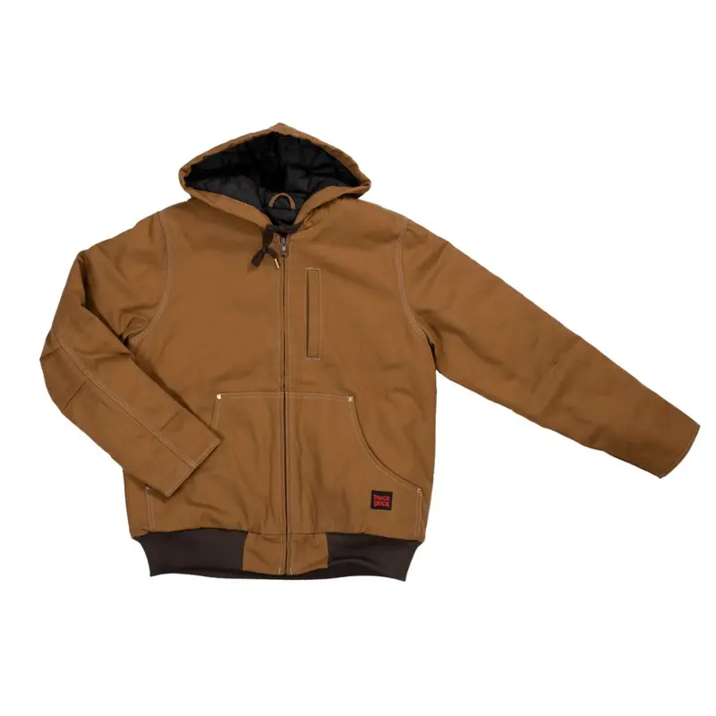 Tough Duck Women's Duck Work Bomber Jacket Wj32 - Brown 1