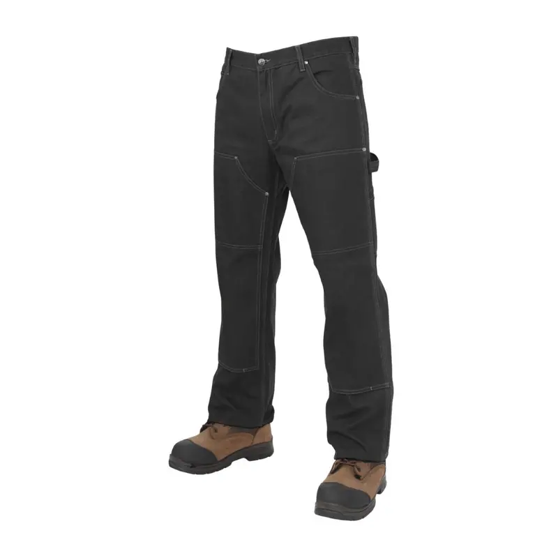 Tough Duck Wp03 Men's Loose Fit Washed Duck Double Front Pant 1