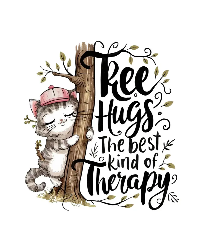 Tree Hugs Best Kind Of Therapy T-Shirt 2