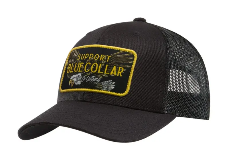Troll Co. Barricade Eagle "Support Blue Collar" Curved Bill Cap 1