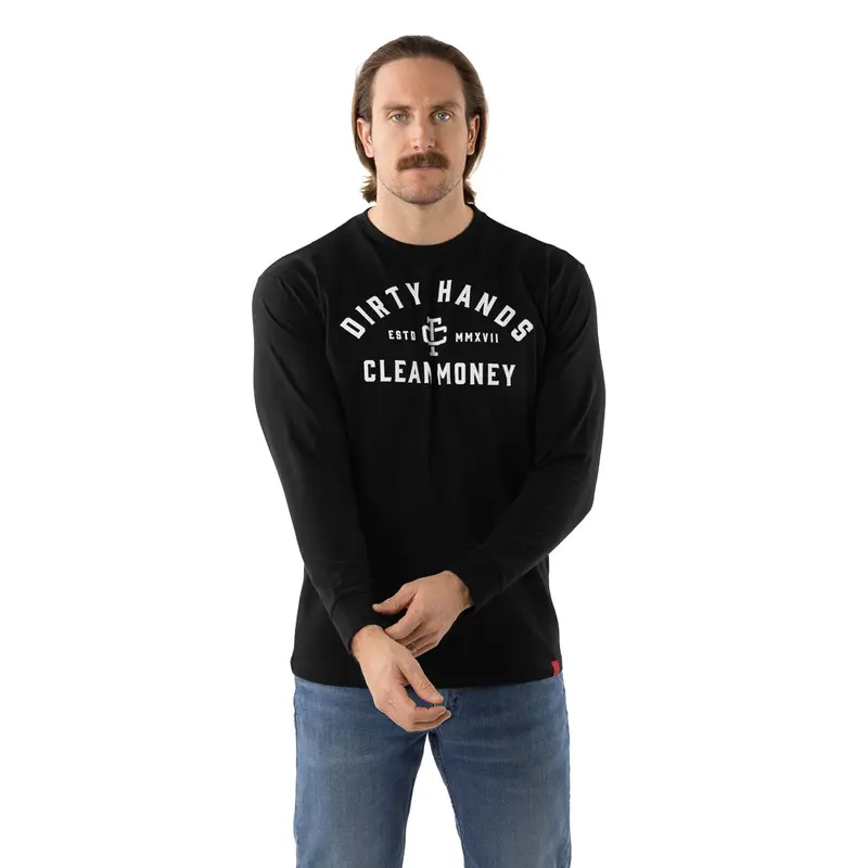 Troll Co. Men's "Dirty Hands Clean Money" Classic Long Sleeve T-Shirt 1