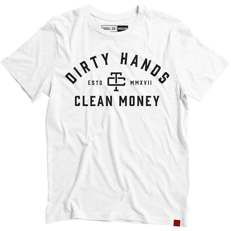 Troll Co. Men's 'Dirty Hands Clean Money' Classic Short Sleeve Crewneck T-Shirt 1