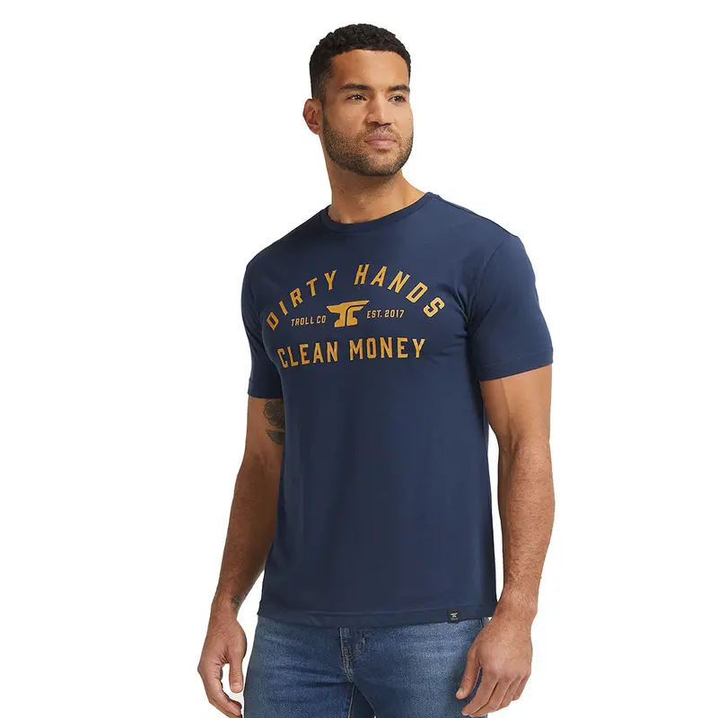 Troll Co. Men's "Dirty Hands Clean Money" Classic Short Sleeve T-Shirt 1