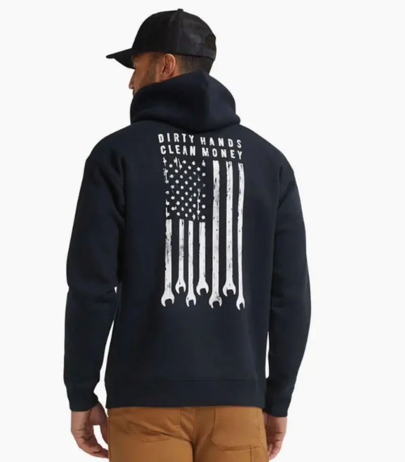 Troll Co. Men's "Dirty Hands Clean Money" Flagship Graphic Hoodie 1