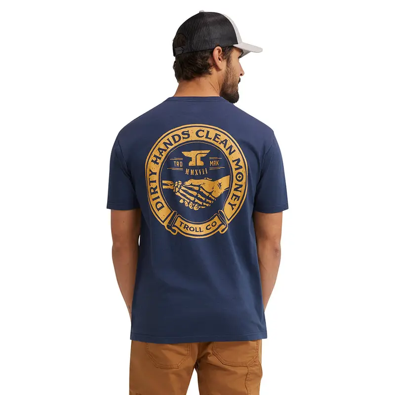 Troll Co. Men's "Dirty Hands Clean Money" Haggler Short Sleeve T-Shirt 1