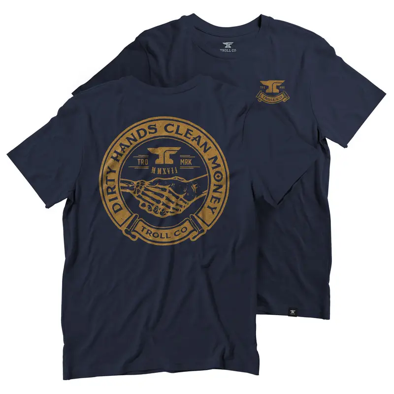 Troll Co. Men's "Dirty Hands Clean Money" Haggler Short Sleeve T-Shirt 4