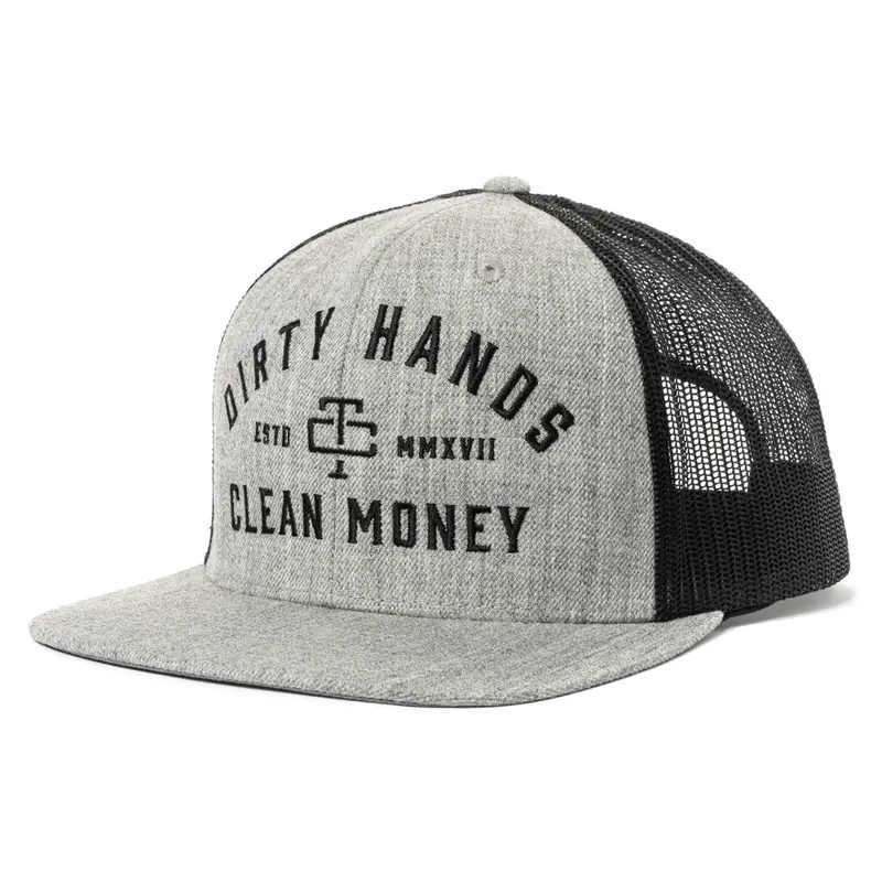 Troll Co. Men's "Dirty Hands Clean Money" Meshback Snapback Hat 1