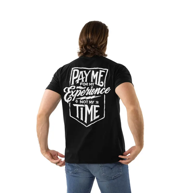 Troll Co. Men's "Pay Me For My Experience Not My Time" Short Sleeve T-Shirt 1