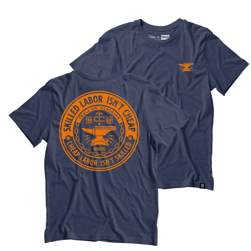 Troll Co. Men's "Skilled Labor Isn't Cheap" Graphic T-Shirt 1