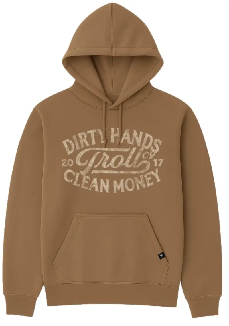 Troll Co. Women's "Dirty Hands Clean Money" Classic Model T Hoodie 1