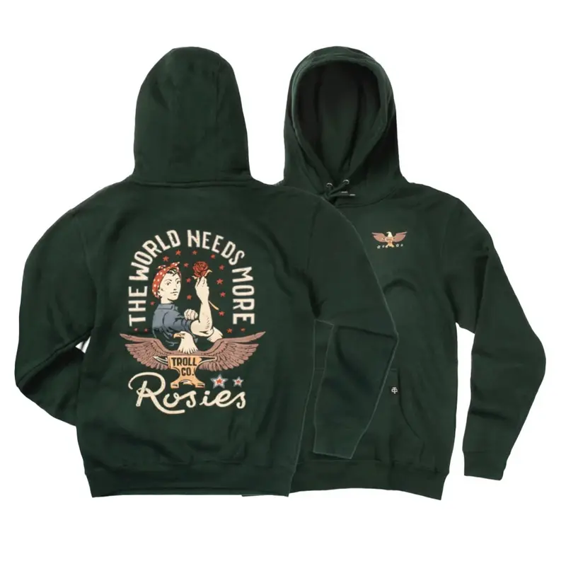 Troll Co. Women's "The World Needs More Rosies" Hoodie 1