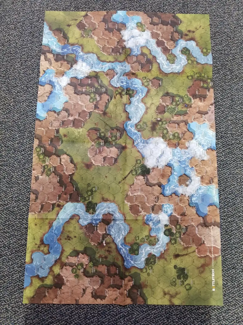 Tukayyid Kozice Valley & Deployment Zone 2-Sided Paper Hex Map 1