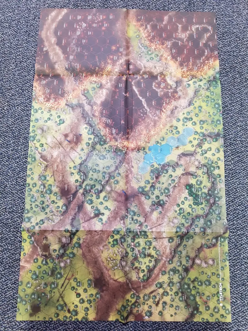 Tukayyid Lake Losiije & Holth Forest 2-Sided Paper Hex Map 1
