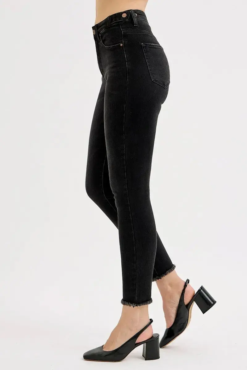 Tummy Control High Rise Adjustable Waist Skinny Jeans Plus Size 4