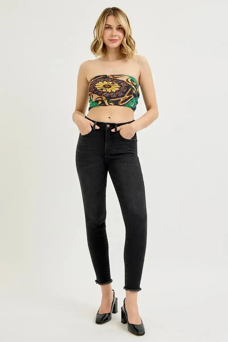 Tummy Control High Rise Adjustable Waist Skinny Jeans Plus Size 6