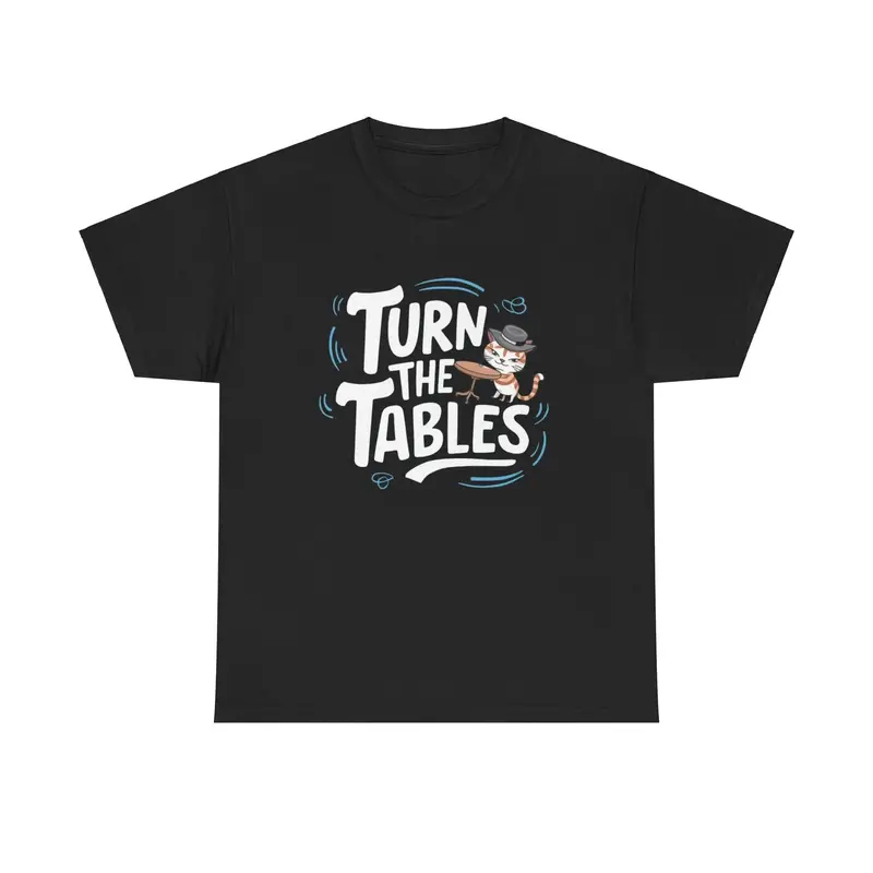 Turn The Table Idiom Cotton T-Shirt 5