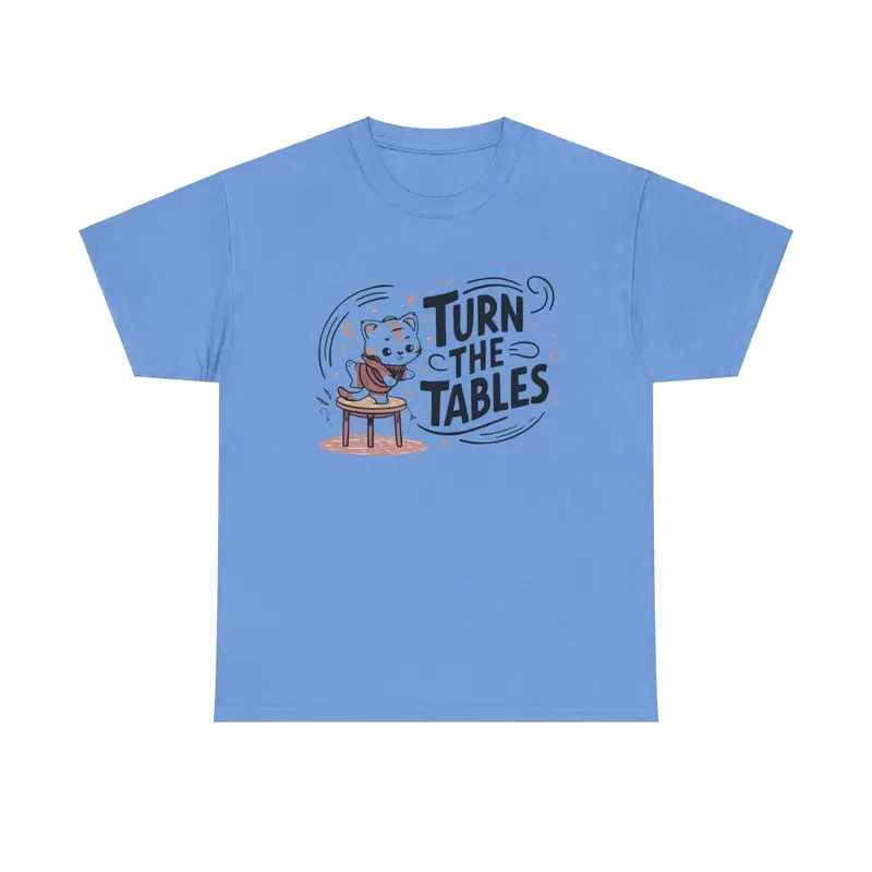 Turn The Table Idiom Cotton T-Shirt 6