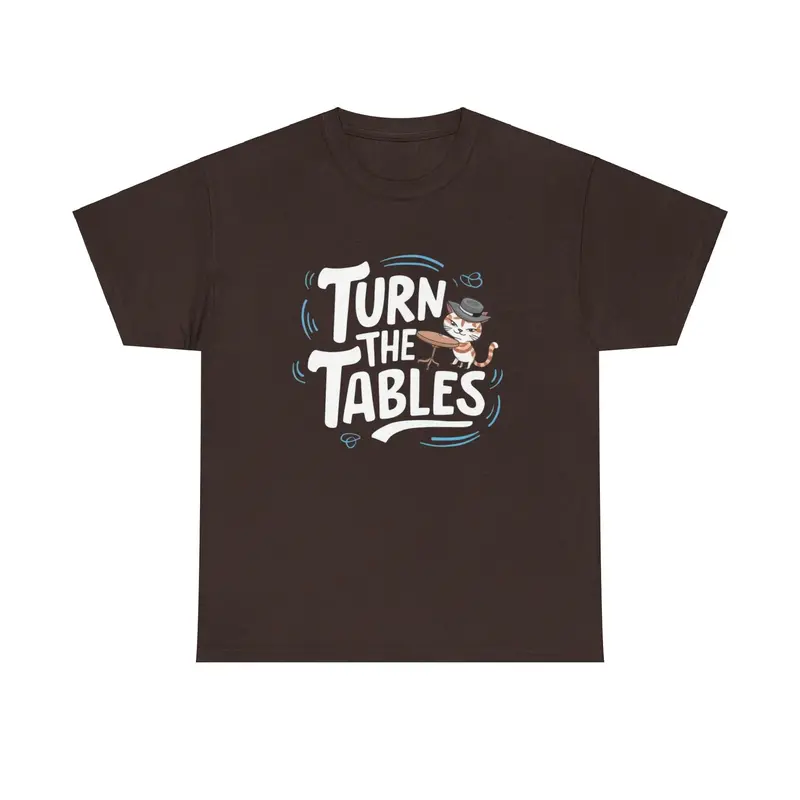 Turn The Table Idiom Cotton T-Shirt 6