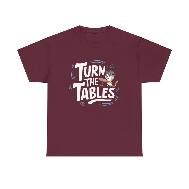 Turn The Table Idiom Cotton T-Shirt 7