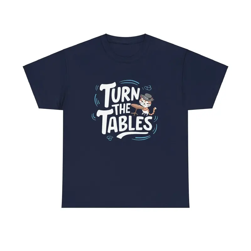 Turn The Table Idiom Cotton T-Shirt 8