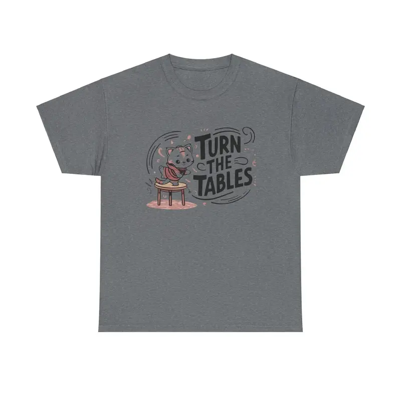Turn The Table Idiom Cotton T-Shirt 9