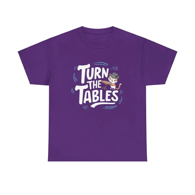 Turn The Table Idiom Cotton T-Shirt 9