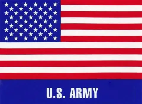 U.S. Army American Flag Hard Hat Sticker #Hf-03 1