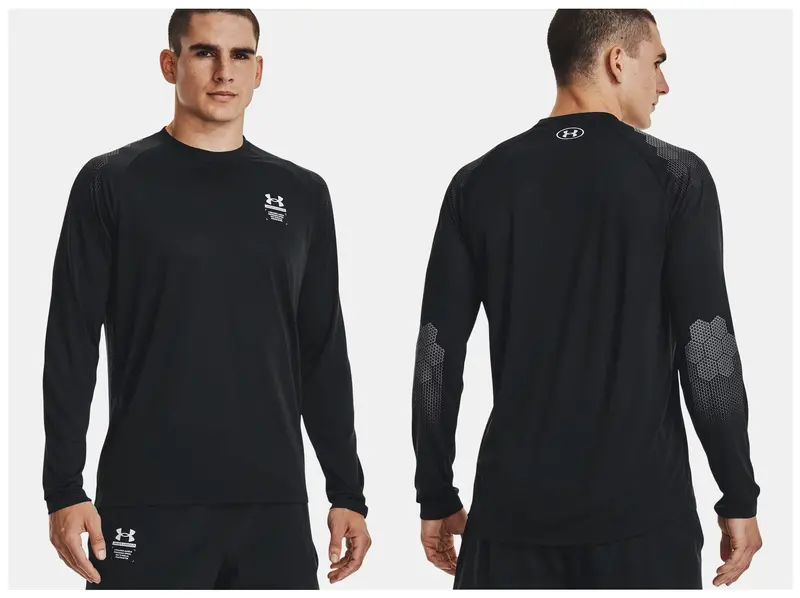 Ua Armourprint Men's Long Sleeve 1370414-001 1