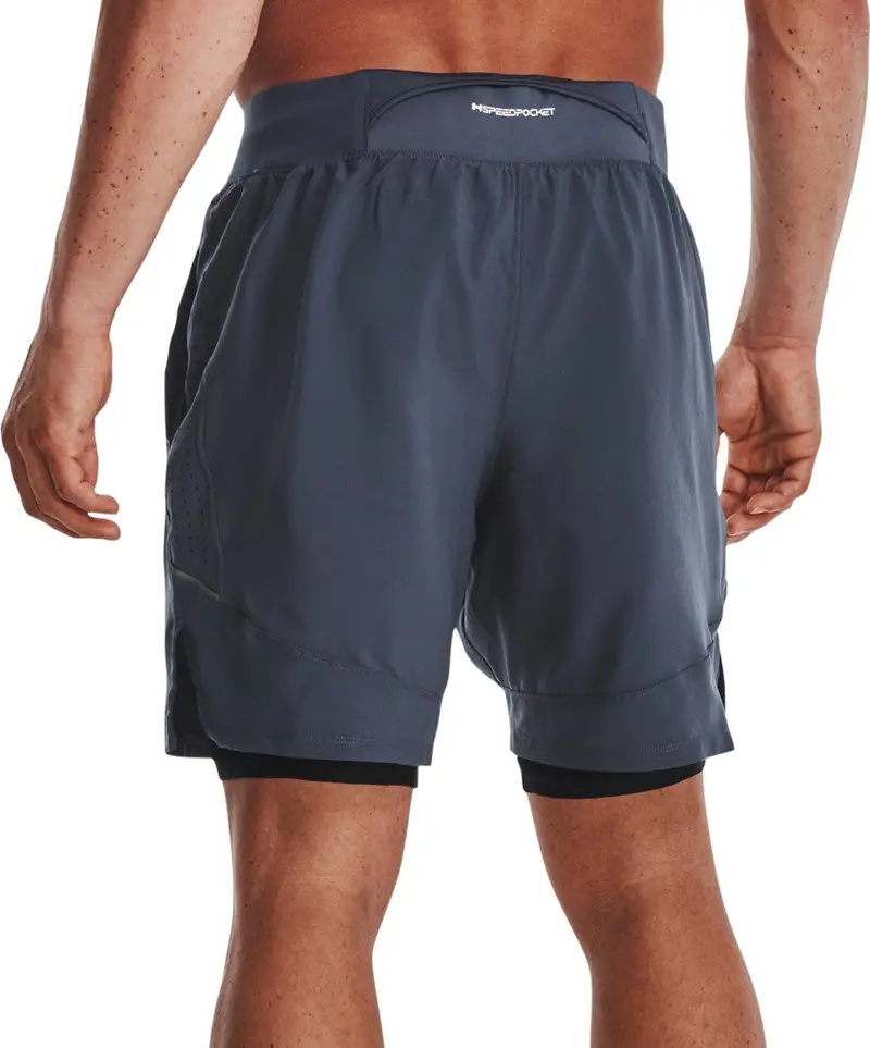 Ua Launch Elite Men's 2-In-1 7" Shorts 1376831-044 1